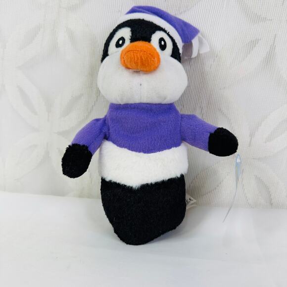 5 for $25| Kelly Toys Animal Pals Christmas 7"  Penguin Plush NWT - Picture 4 of 6